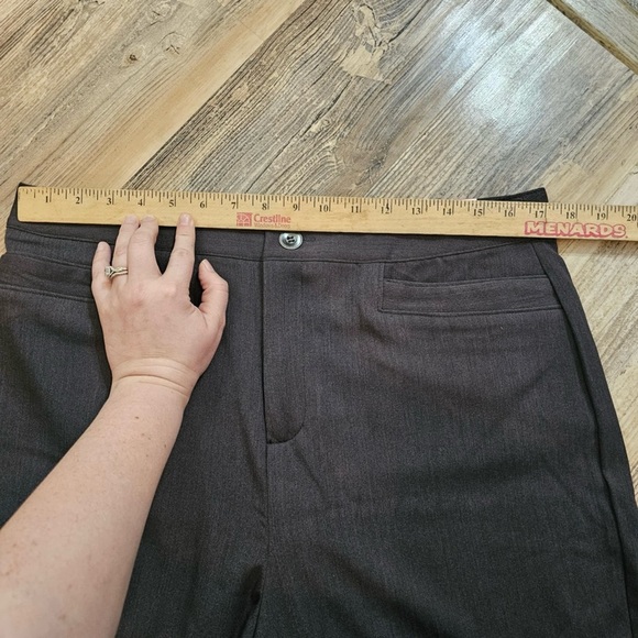 Christopher & Banks Women's Size 14L Classic Fit Trouser Leg Pants Elastic Waist - Picture 6 of 8